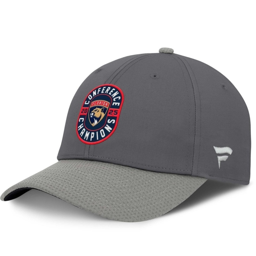 Florida Panthers 2025 Eastern Conference Champions Adjustable Hat Fanatics NHL